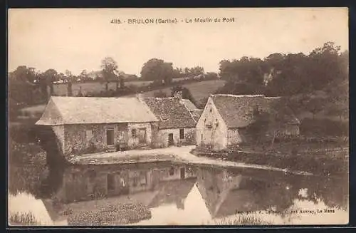 AK Brulon /Sarthe, Le Moulin du Pont