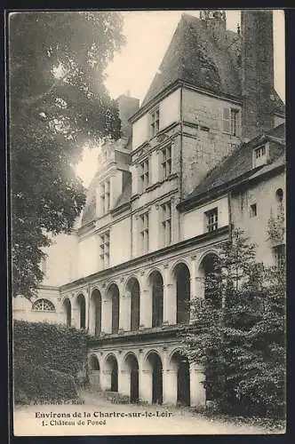 AK Chartre-sur-le-Loir, Chateau de Poncé