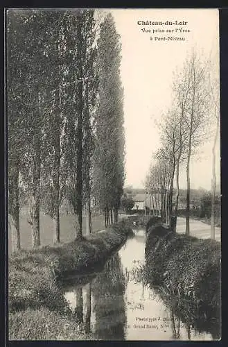 AK Chateau-de-Loir, Vue prise sur l`Yres à Pont-Niveau