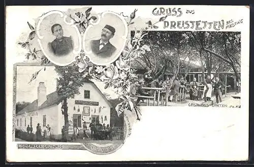 AK Piesting-Dreistetten, L. Scherrer`s Gasthaus