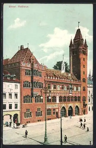 AK Basel, Rathaus und Nationalzeitung