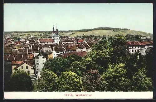 AK Winterthur, Teilansicht mit Kirche