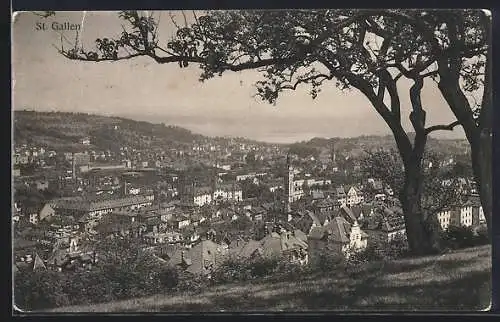 AK St. Gallen, Blick über die Dächer