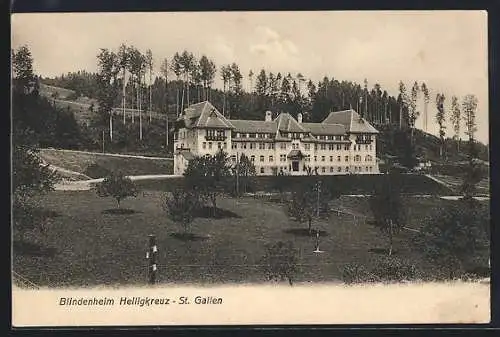 AK St. Gallen, Blindenheim Heiligkreuz