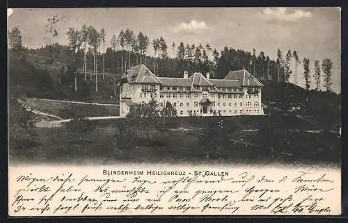 AK St. Gallen, Blindenheim Heiligenkreuz