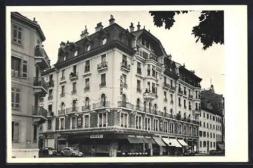 AK Geneve-Plainpalais, Hôtel de la Plaine, 11, Av. Henri Dunant