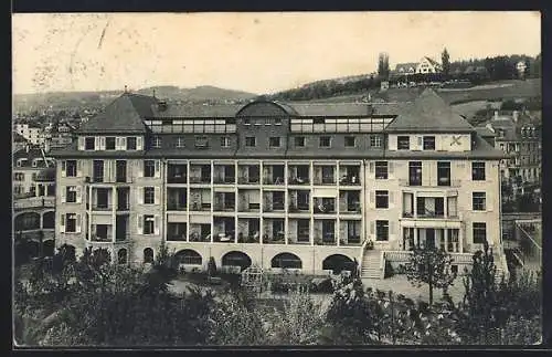 AK Zürich, Privatspital Theodosianum, Asylstrasse 120, Sanatorium, Parkseite