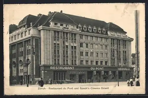 AK Zürich, Restaurant du Pont und Specks Cinema Orient