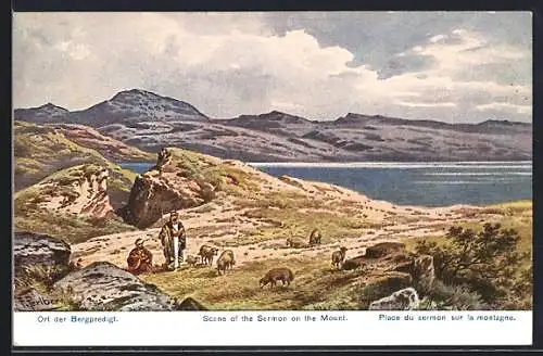 Künstler-AK Friedrich Perlberg: Ort der Bergpredigt