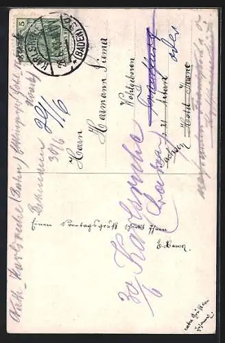 Künstler-AK M. Müller jun.: Zwei Feldhasen im Mondschein