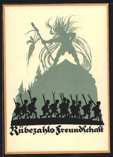 Künstler-AK Georg Plischke: Rübezahls Freundschaft