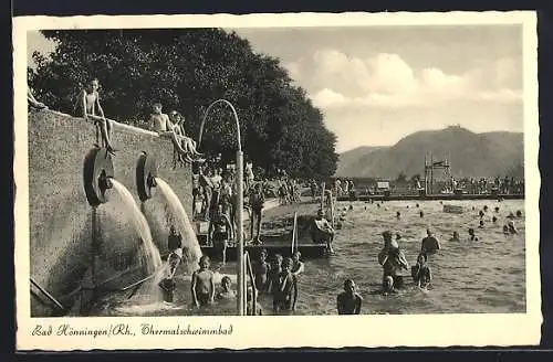 AK Bad Hönningen / Rh., Ansicht vom Thermalschwimmbad