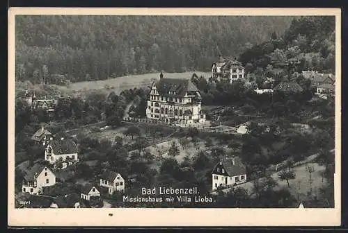 AK Bad Liebenzell, Missionshaus mit Villa Lioba