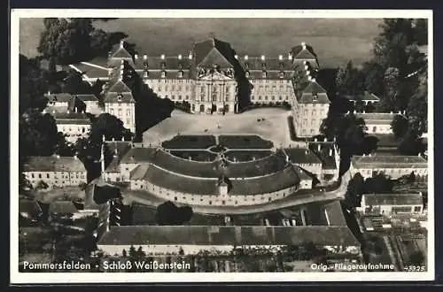 AK Pommersfelden, Schloss Weissenstein, Fliegeraufnahme