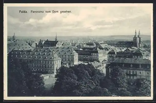 AK Fulda, Panorama vom Dom gesehen