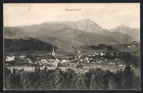 AK Siegsdorf, Gesamtansicht mit Kirche