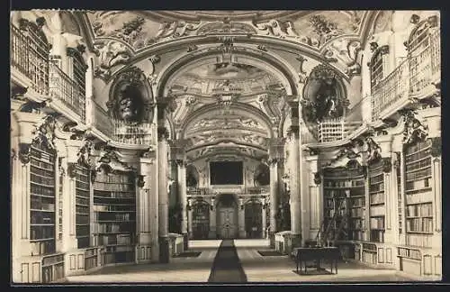 AK Admont, Blick in die Bibliothek des Stift Admont