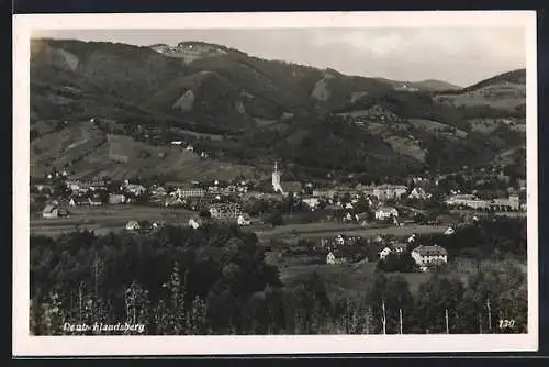 AK Deutschlandsberg, Ortsansicht aus der Ferne