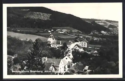 AK Bromberg /N.-Oe., Ortsansicht aus der Vogelschau