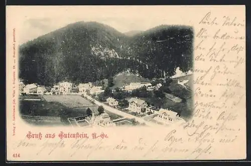 AK Gutenstein /N.-Oe., Ortsansicht aus der Vogelschau