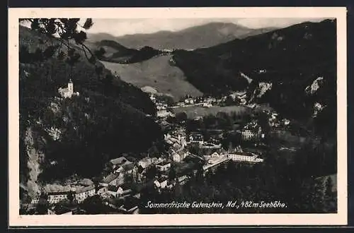 AK Gutenstein /Nd., Ortsansicht aus der Vogelschau