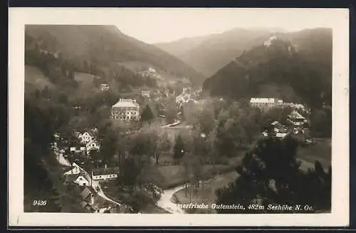 AK Gutenstein /N. Oe., Ortspartie aus der Vogelschau