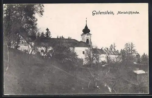 AK Gutenstein, Blick auf die Mariahilfkirche