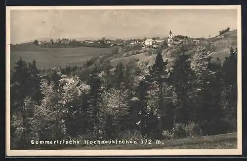 AK Hochneukirchen, Ortsansicht aus der Ferne