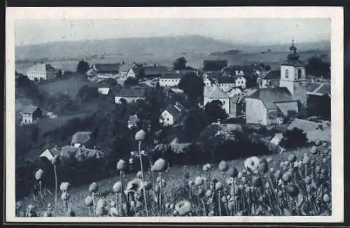 AK Hochneukirchen, Teilansicht mit Kirche