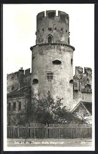 AK Laa a. d. Thaya, Blick auf den Burgfried