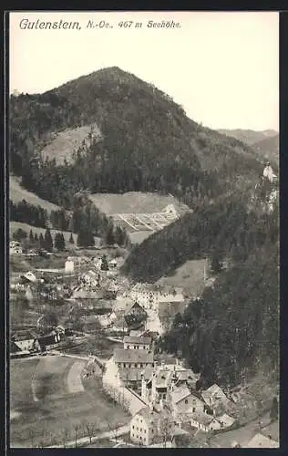 AK Gutenstein, Totalansicht aus der Vogelschau