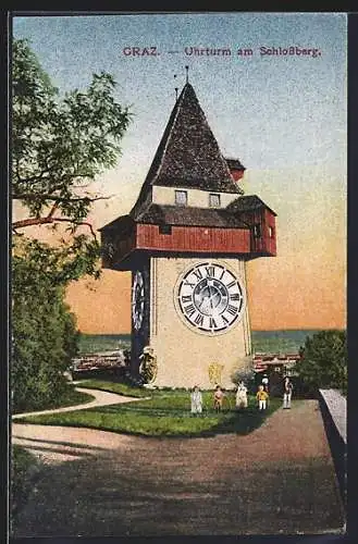 AK Graz, Uhrturm am Schlossberg