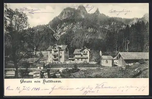 AK Bischofswiesen, Ortspartie am Hallthurm-Pass