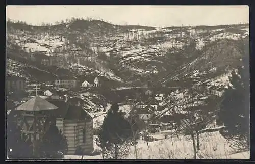 AK Senjski Rudnik, Ortsansicht mit dem Bergwerk