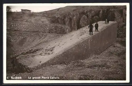 AK Baalbeck, La grande Pierre Calcaire