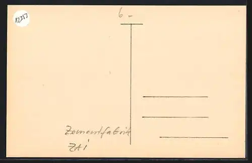 AK Belgischer Kongo, Inneres einer Zementfabrik