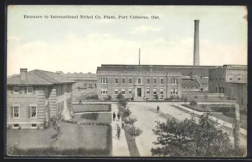 AK Port Colborne /Ont., Entrance to International Nickel Co. Plant, Bergbau