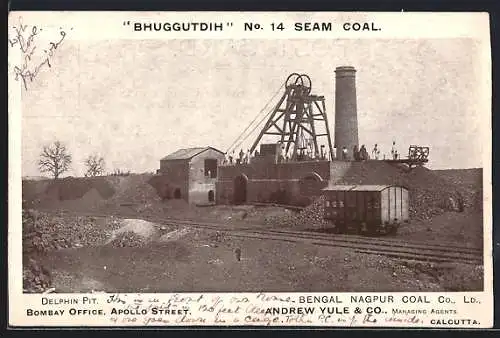 AK Jherria, Bhuggutdih No. 14 Seam, Delphin Pit, Bengal Nagpur Coal Co. Ltd.