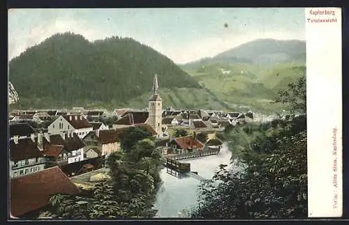 AK Kapfenberg, Blick auf die Kirche am Fluss