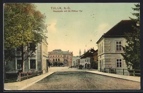 AK Tulln, Hauptplatz mit St. Pöltner Tor