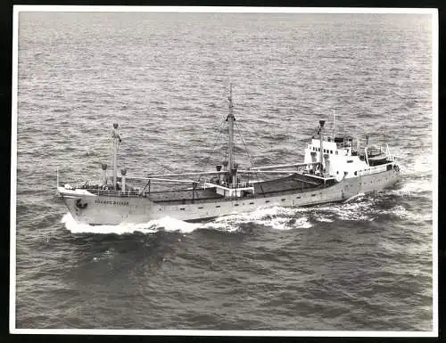 Fotografie Frachtschiff / Frachter Eduard Becker auf See, Grossformat 25 x 19cm