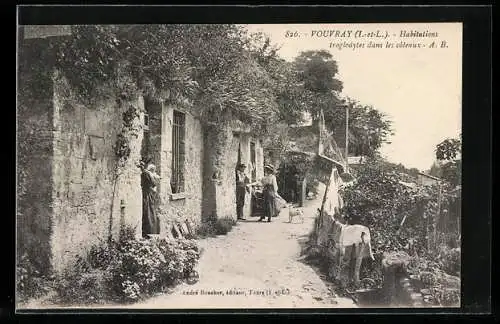 AK Vouvray, Habitations troglodytes dans les coteaux