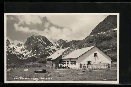 AK Madlenerhaus, Ansicht mit dem Hochmaderer