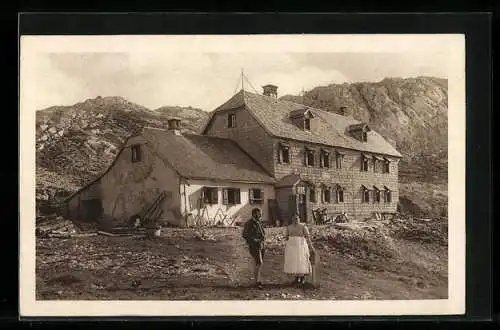 AK Schiestl-Haus am Hochschwab, Eigentum des Oesterr. Touristen-Clubs