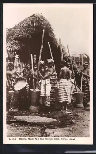 AK Sierra Leone, Making Ready for the mid-day Meal