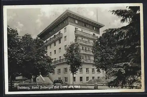 AK Feldberg /Schwarzwald, Hotel Feldberger Hof mit Strasse