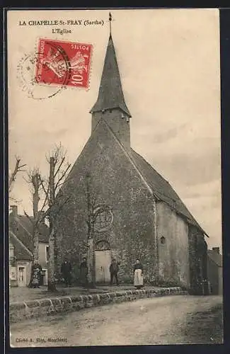 AK La Chapelle-Saint-Fray, L`église