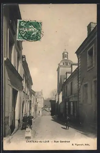 AK Château-du-Loir, Rue Gendron