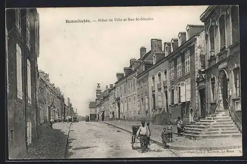 AK Bonnétable, Hôtel de Ville et Rue St-Nicolas