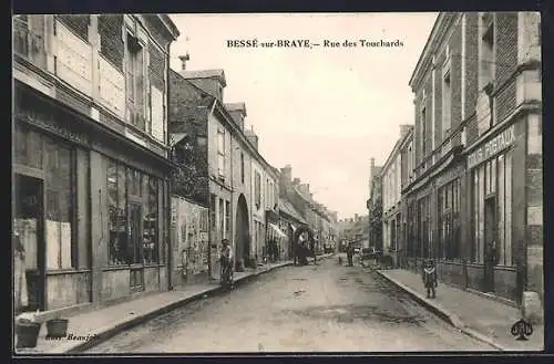 AK Bessé-sur-Braye, Rue des Touchards